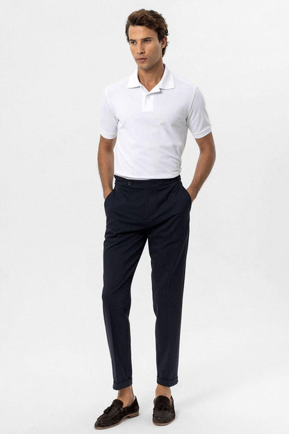 KOALA SYDNEY Men's White Polo Neck T-Shirt