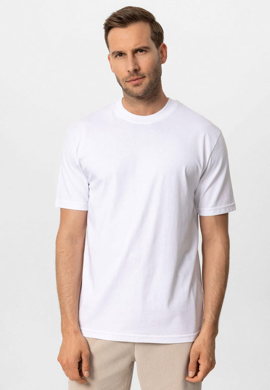 KOALA SYDNEY Men's White Crew Neck Basic T-Shirt