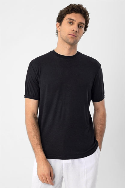 KOALA SYDNEY Men's Black Crew Neck T-Shirt
