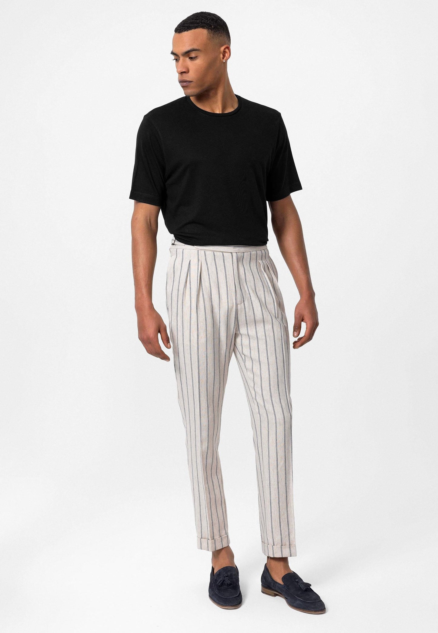 Men's Black Regular Fit Crew Neck T-Shirt