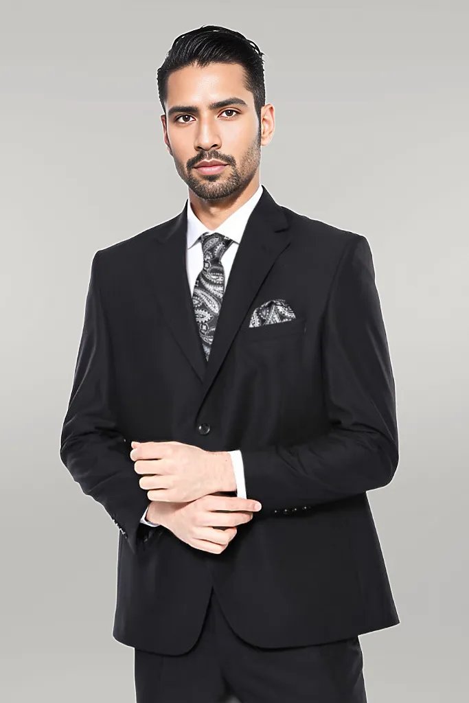 KOALA SYDNEY  Black 4 Drop Regular Suit |