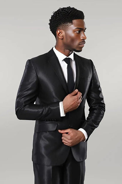 KOALA SYDNEY  Black Shiny Men's Suit | -