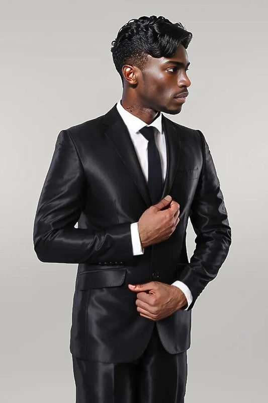 KOALA SYDNEY  Black Shiny Men's Suit | -
