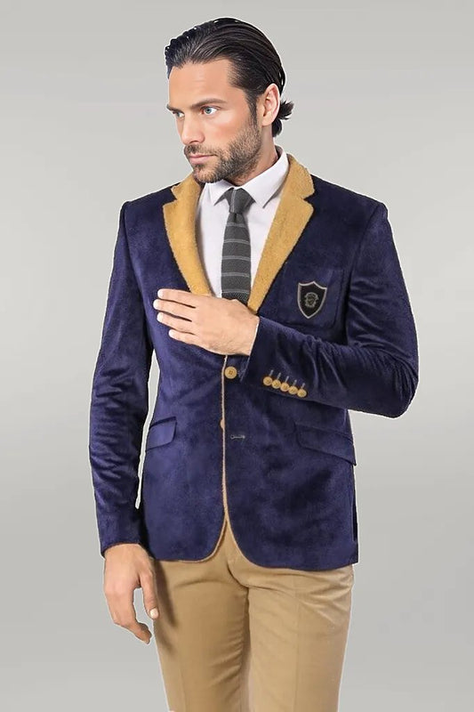 Purple Velvet Men's Jacket