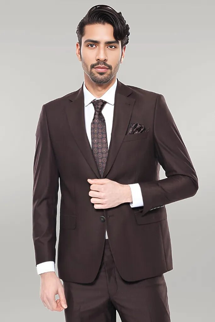 KOALA SYDNEY  Brown 4 Drop Regular Suit |