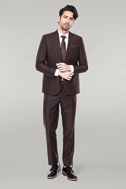 KOALA SYDNEY  Brown 4 Drop Regular Suit |