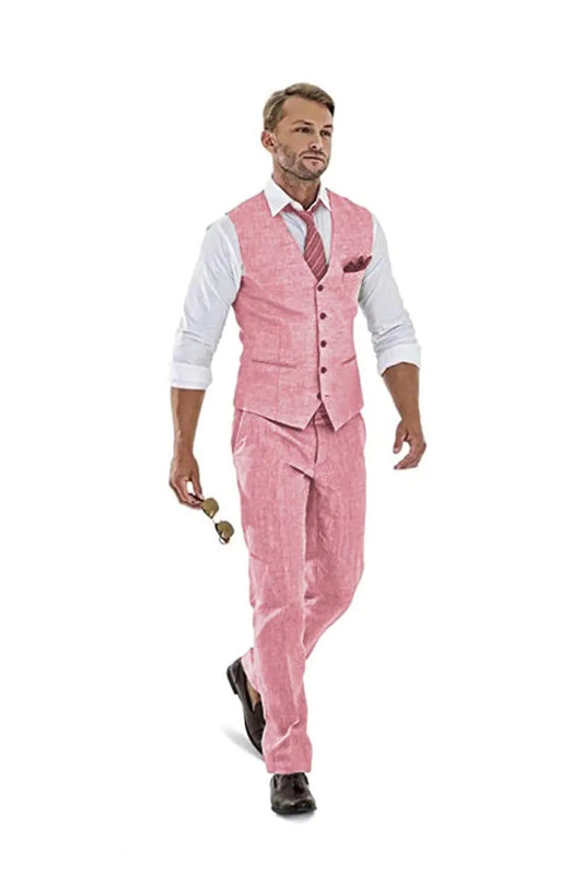 KOALA SYDNEY  High-End 2-Piece Pink Wedding Tuxedo Set