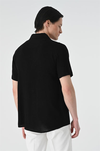 Jacket Collar Men Shirt