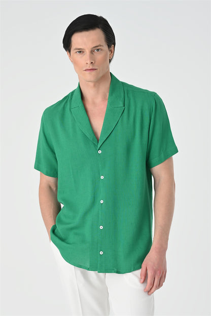 Jacket Collar Men Shirt
