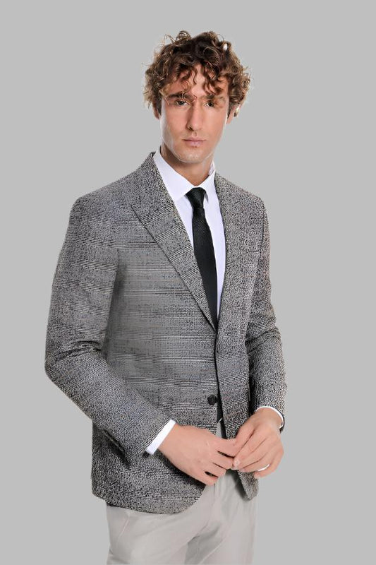 KOALA SYDNEY Checked Black Men Blazer