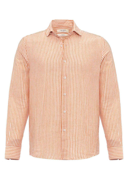 KOALA SYDNEY Men's Orange Striped Shirt