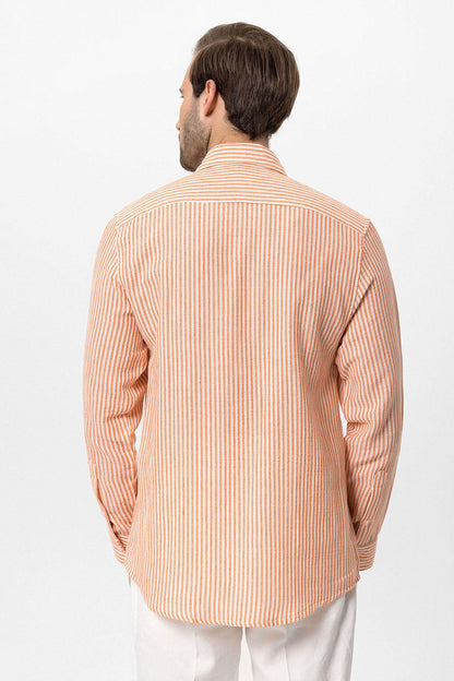 KOALA SYDNEY Men's Orange Striped Shirt