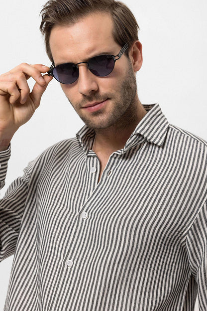 Men's Black Relaxed Fit Basic T-Shirt