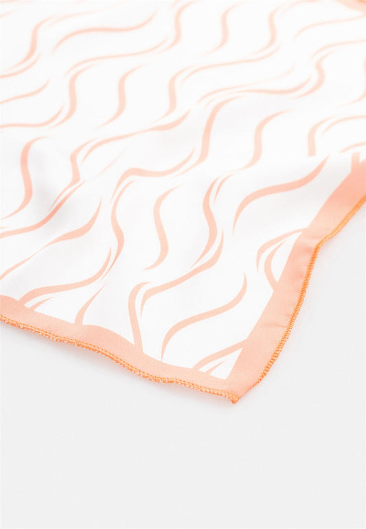 KOALA SYDNEY Men's Striped Handkerchief Salmon