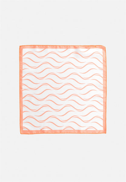 KOALA SYDNEY Men's Striped Handkerchief Salmon