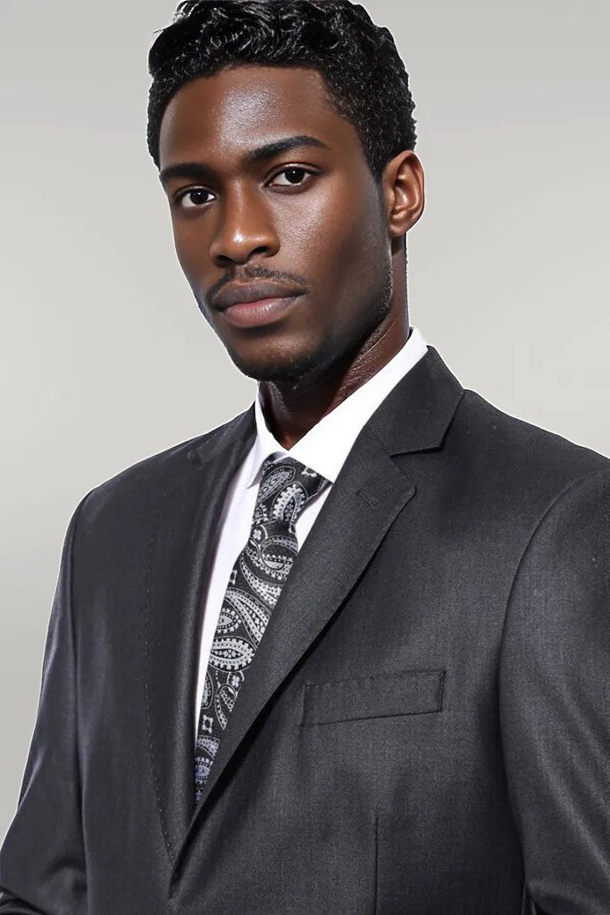 Dark Grey 4 Drop Regular Suit |