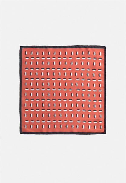 Men's Red Patterned Handkerchief