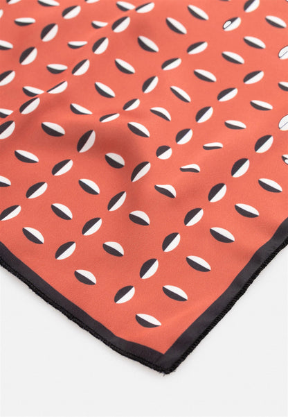 Men's Red Patterned Handkerchief