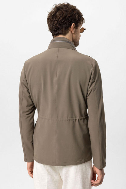 KOALA SYDNEY Men's Khaki Stand Collar Safari Jacket