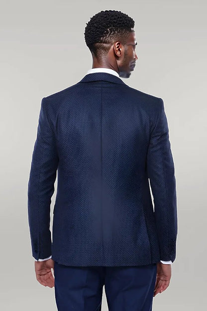 Dot-Patterned Vested Suit |