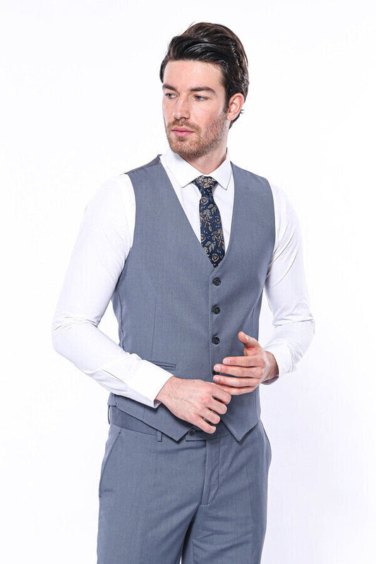 Plain Grey Vest