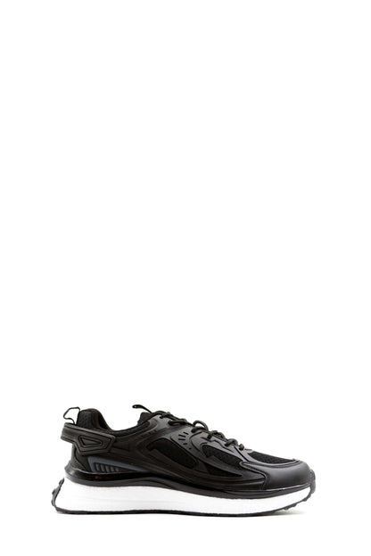 KOALA SYDNEY Men's Black Performance Sneakers with Cushioned Sole