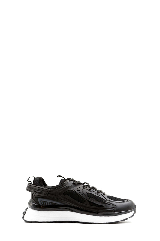 KOALA SYDNEY Men's Black Performance Sneakers with Cushioned Sole