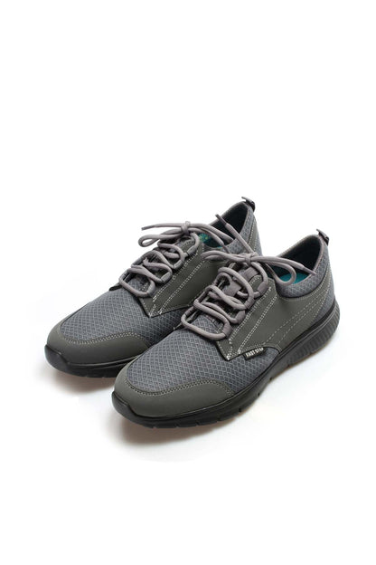 KOALA SYDNEY Men's Grey Mesh Athletic Shoes with Rubber Sole