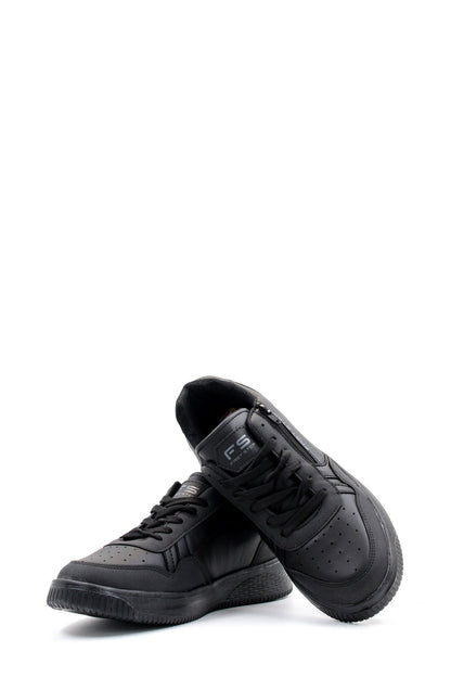 KOALA SYDNEY Men's Black Sporty Zip Sneakers