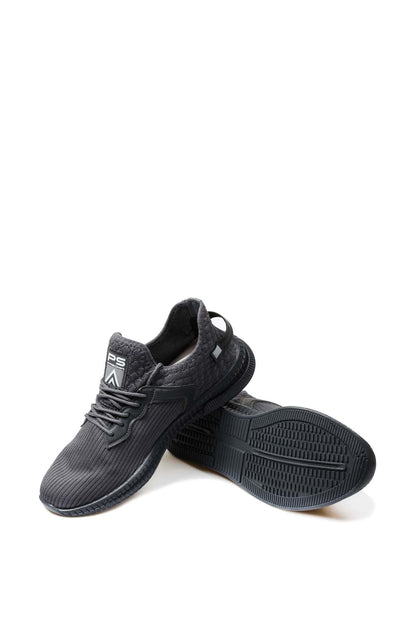KOALA SYDNEY Men's Grey Lace-Up Athletic Mesh Sneakers