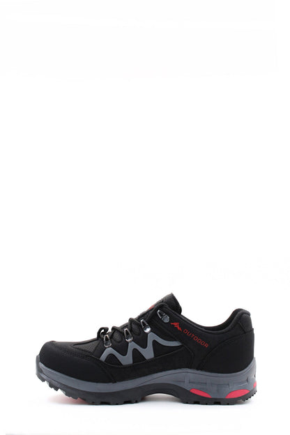 KOALA SYDNEY  Men's Black Outdoor Hiking Shoes with Red Accents -