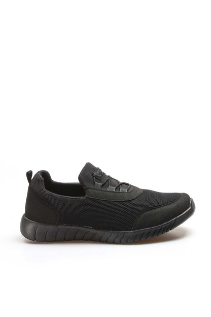 KOALA SYDNEY Men's Black Lace-Up Athletic Mesh Sneakers