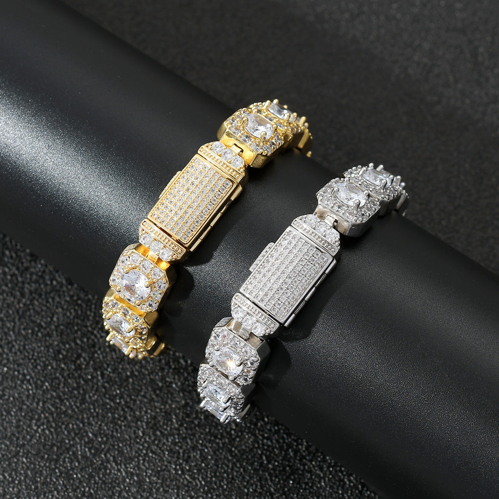 KOALA SYDNEY  Men's Hip Hop Rock Zircon Bracelet