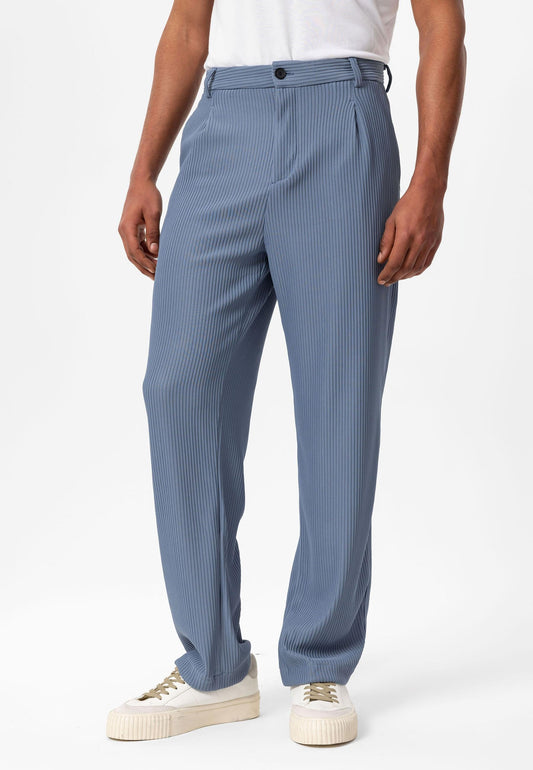 Men's Indigo Ribbed Pants