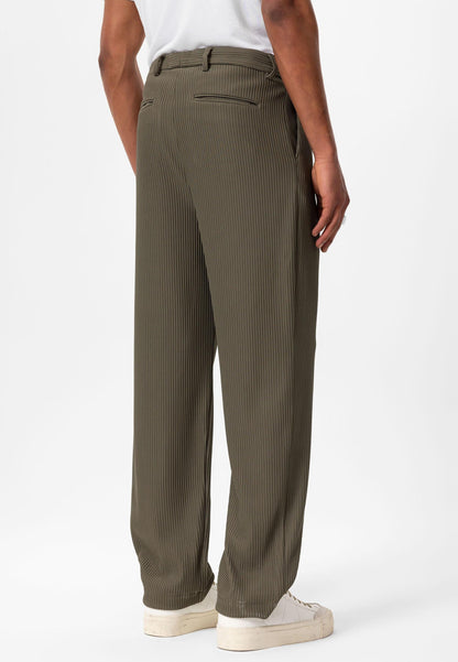 Men's Khaki Ribbed Pants
