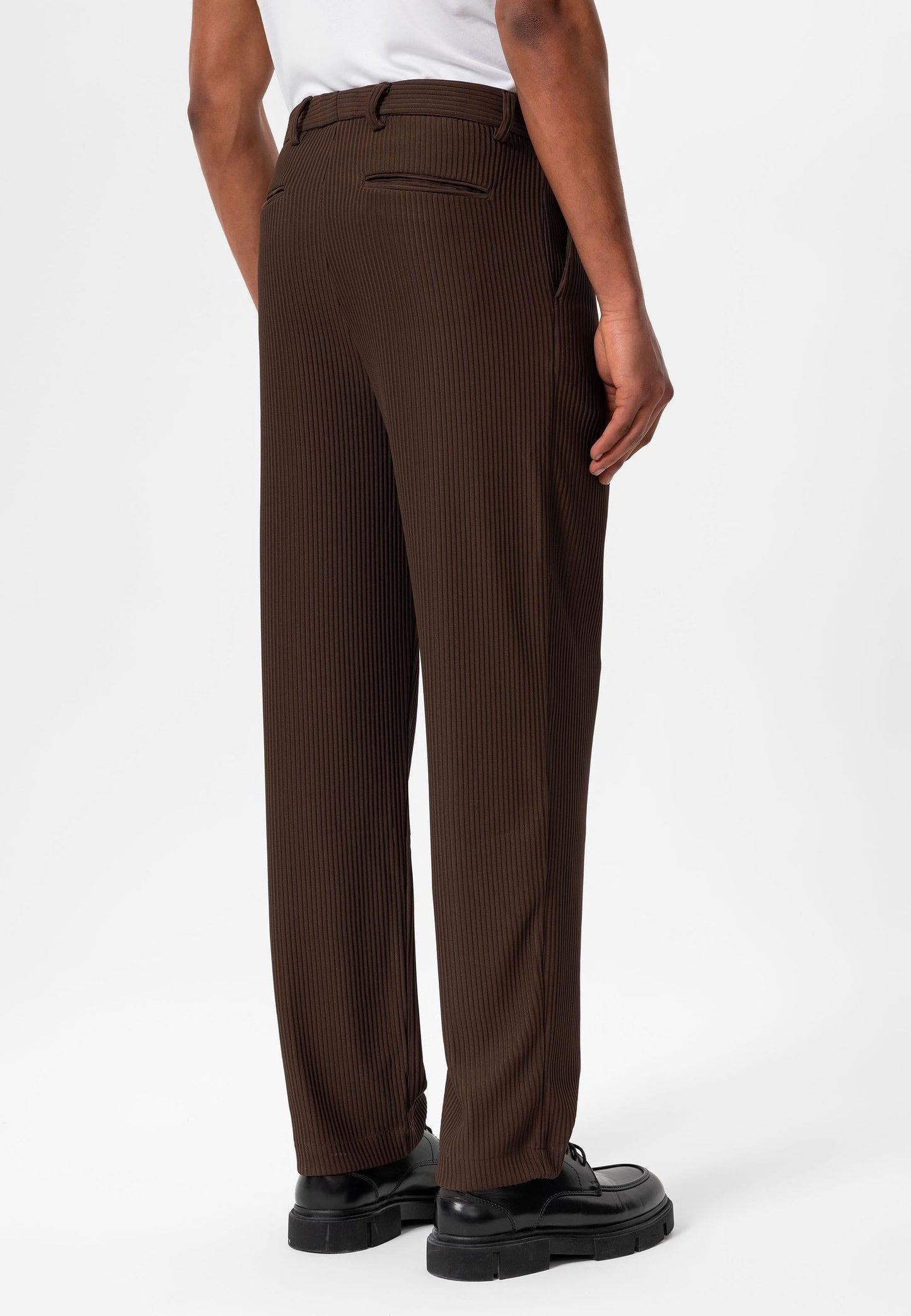 Men's Brown Ribbed Pants