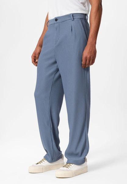Men's Indigo Ribbed Pants