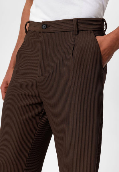 Men's Brown Ribbed Pants
