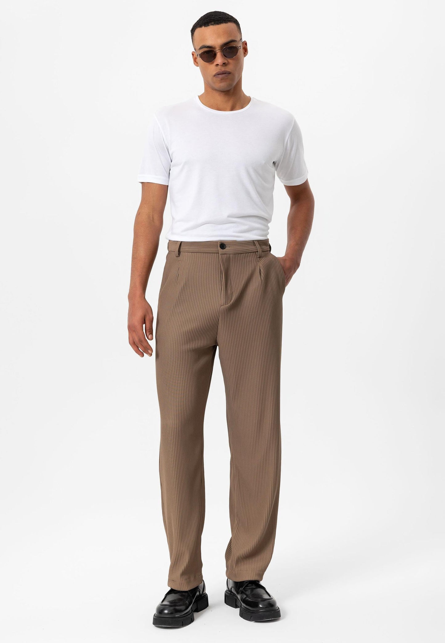 Men's Mink Ribbed Pants