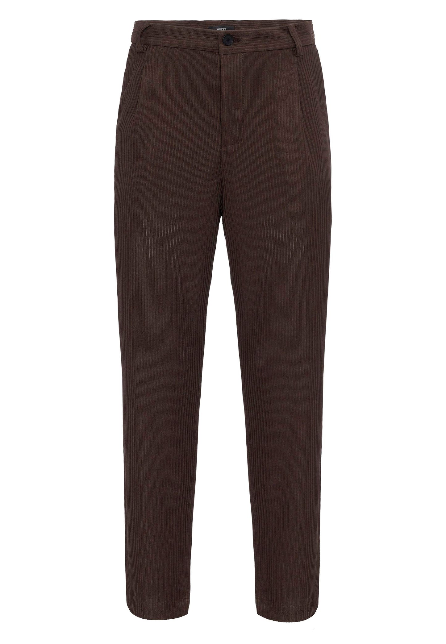 Men's Brown Ribbed Pants