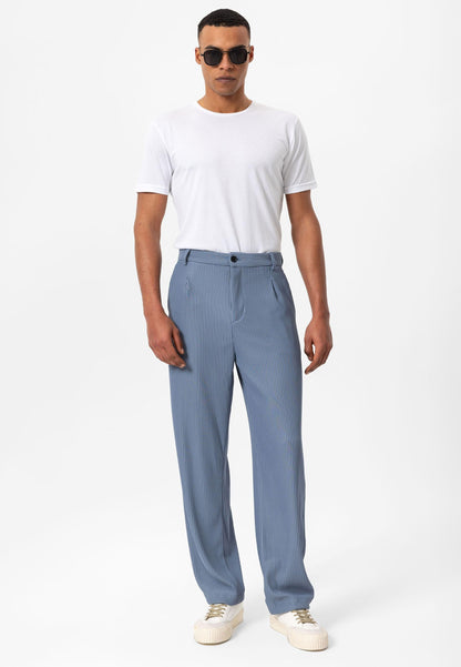 Men's Indigo Ribbed Pants