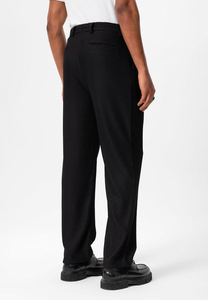 Men's Black Ribbed Pants