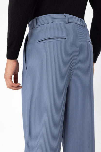 Men's Indigo Ribbed Pants