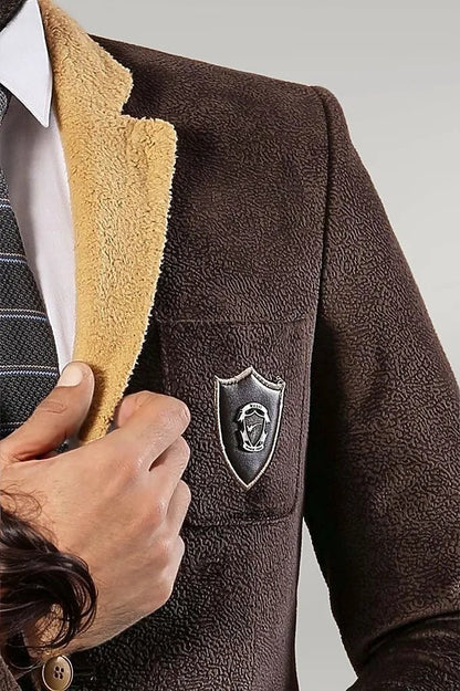 Furry Light Beige Blazer