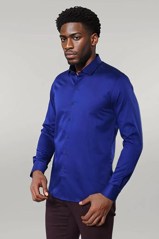 KOALA SYDNEY  Blue Satin Shirt -