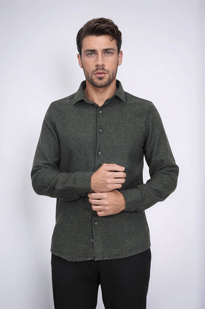 Plaid Green Men Lumberjack Shirt