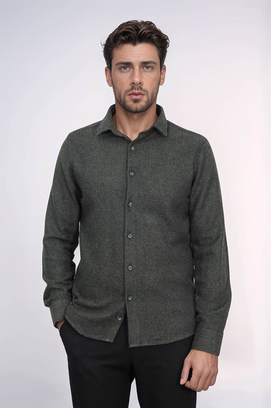 Plaid Green Men Lumberjack Shirt