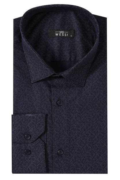 KOALA SYDNEY  Patterned Navy Blue Men's Shirt |