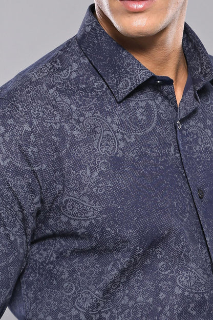 KOALA SYDNEY  Patterned Navy Blue Shirt | -