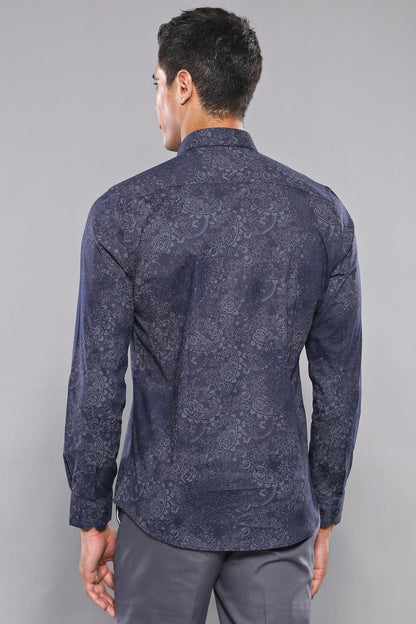 KOALA SYDNEY  Patterned Navy Blue Shirt | -